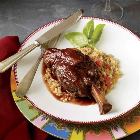 Braised Lamb Shanks with Garlic and Indian Spices Recipe - Rajat Parr