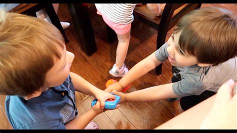 Toddler Cousins Fighting Over Toys - YouTube