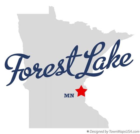 Map of Forest Lake, MN, Minnesota