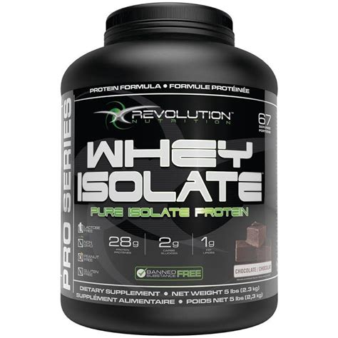 REVOLUTION NUTRITION WHEY ISOLATE PROTEIN POWDER CHOCOLATE BANANA ...