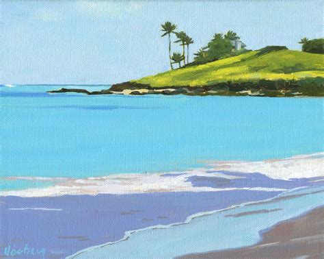 Landscape painting tutorial, Hawaiian art, Landscape paintings