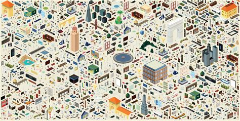 isometric map on Behance