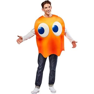 Clyde Orange Pac-Man Monster Adult Costume