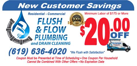 San Diego Plumbing Coupons