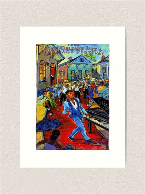 "New Orleans Jazz Fest 2022" Art Print for Sale by Songlongplt | Redbubble