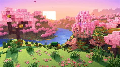 Minecraft Cherry Blossom trees by tsushimasDestiny on DeviantArt