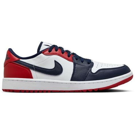 Nike Air Jordan 1 Low G Golf Shoes White/Obsidian/Varsity Red - Carl's ...