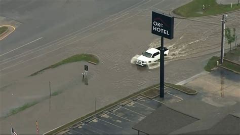 Rain Causes Flooding In NW Oklahoma City