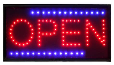 Buy LED Open Sign for Shop Window Display Illuminated Flashing LED Sign ...