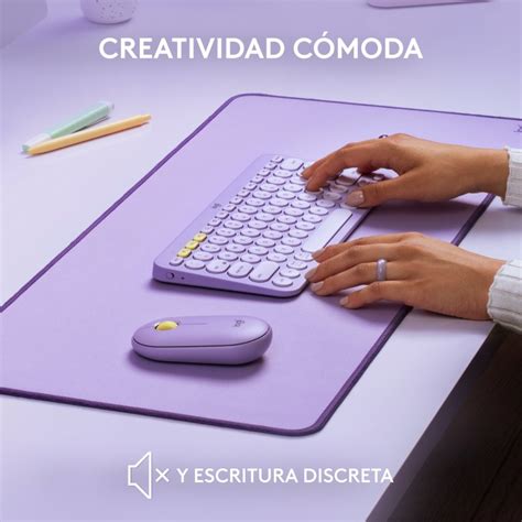 Logitech K380 Teclado Bluetooth Multi-Device Lavanda | PcComponentes.com