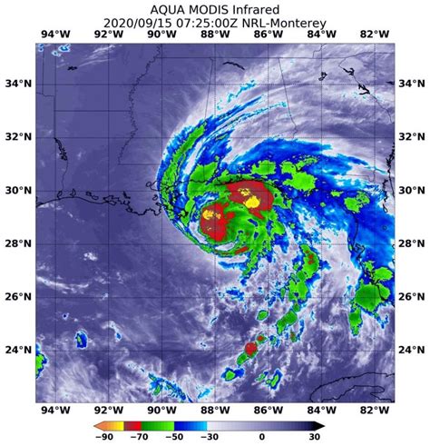 Catastrophic Flooding Possible: NASA Aqua Satellite Eyes Hurricane Sally and Finds Heavy Rain ...