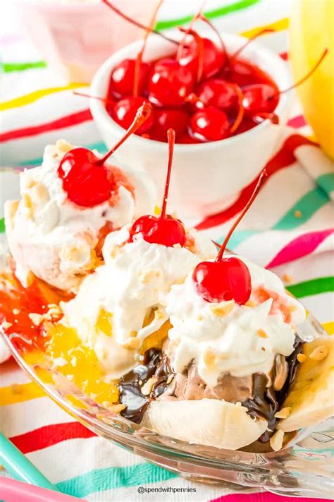 Banana Split Sundaes - Spend With Pennies