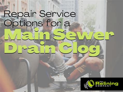 Repair Service Providers for a Main Sewer Drain Clog