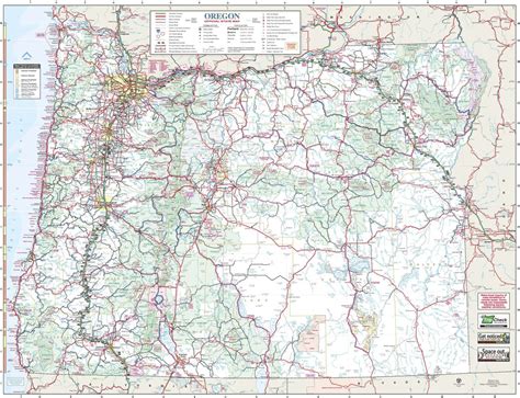 Oregon State Highway Map - Printable Map