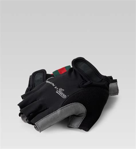 Gucci Fingerless Biking Gloves in Black for Men - Lyst