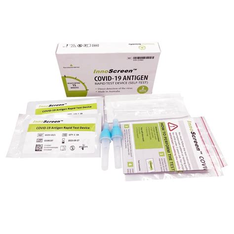 InnoScreen Covid-19 Antigen Rapid Test Device (5 x Self Test Kits ...