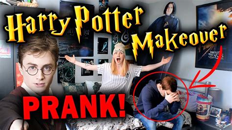 HARRY POTTER ROOM MAKEOVER PRANK! - YouTube