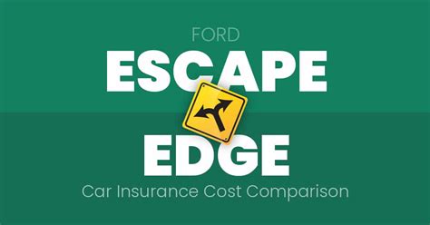 Ford Escape vs. Ford Edge Car Insurance Rate Comparison