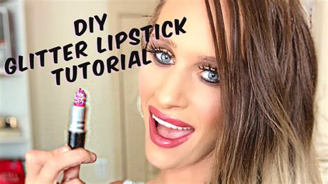 DIY Glitter Lipstick Tutorial - YouTube