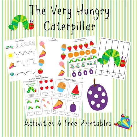 The Very Hungry Caterpillar Printable - 96 Total Pages