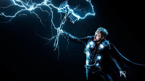 Thor Wallpaper 4K, Stormbreaker, God of Thunder
