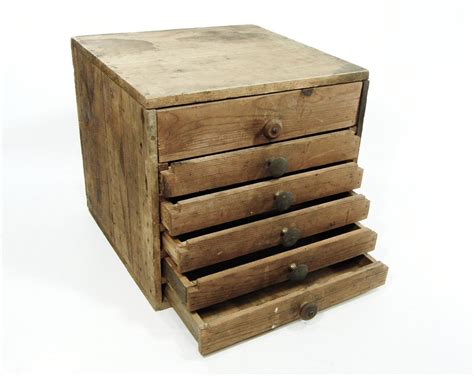 Wooden Storage Chest 6 drawers by ohiopicker on Etsy