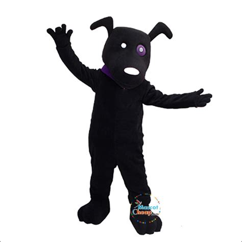 Black Dog Mascot Costume