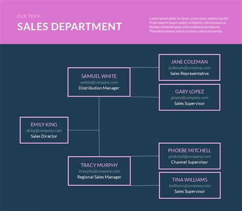 Sales Team Organization Chart