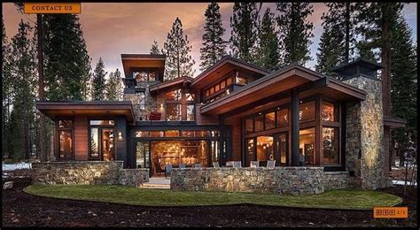 Pin by E R on Private Dream Home | Modern mountain, Modern mountain ...