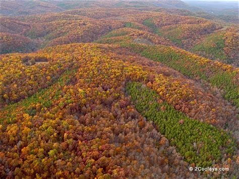 21 Ozarks fall foliage photos - 2Cooleys aerial foliage pics