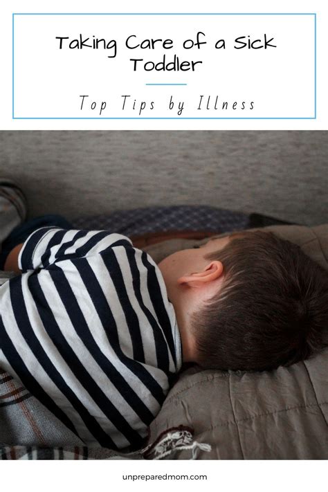 Tips for Taking Care of a Sick Toddler - Unprepared Mom