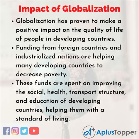 Impact of Globalization Essay | Essay on Impact of Globalization for ...