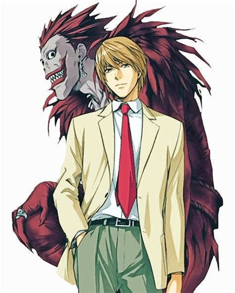 Light Yagami Ryuk Death Note - Animations Paint By Number - Num Paint Kit