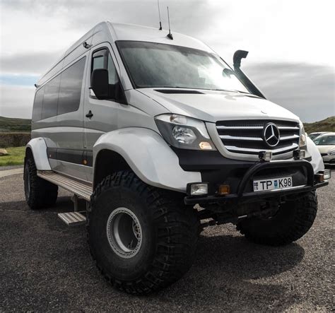 Iceland's 4WD lifted Mercedes Van - saw quite a few of them there. : r ...