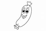 Funny Sausage Cartoon Coloring Page Graphic By Ningsihagustin426  sketch template