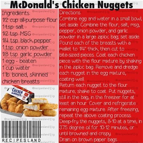 McDonald's Chicken Nuggets | Chicken nuggets mcdonalds, Stuffed peppers ...