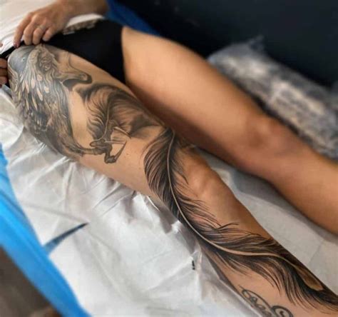 Leg Sleeve Phoenix Tattoo | Phoenix tattoo, Leg tattoos women, Phoenix tattoo design