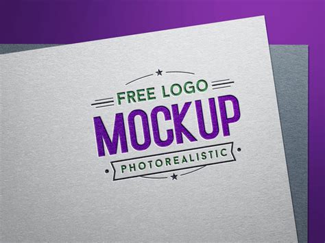 Free Mockup | Photorealistic Logo Mockup PSD - Mockup Love