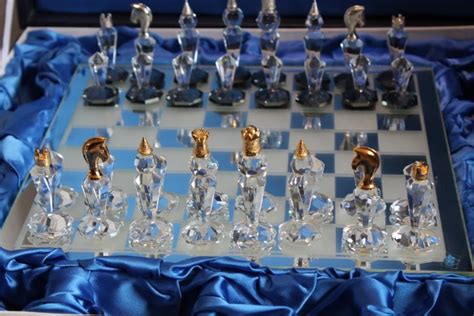 Beautiful crystal chess set - Catawiki