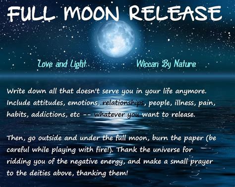 Full Moon Ritual | New moon rituals, Full moon, Full moon ritual