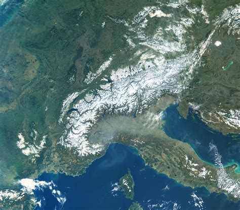 The Alps | The Copernicus Sentinel-3A satellite takes us ove… | Flickr