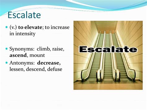 Escalate Synonyms And Related Words What Is Another Word