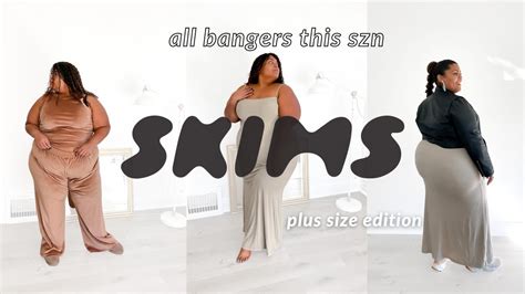 SKIMS HAUL | Plus Size Review & Try-On - YouTube