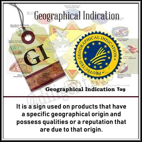 Four New Products get Geographical Indication Tag - Diligent IAS