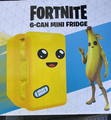 Fortnite Peely 6-Can Yellow Mini Fridge NEW In Box | eBay