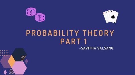 PROBABILITY THEORY - PART 1 - YouTube