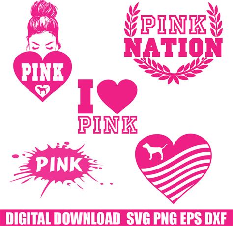 Paper Scrapbooking Love Pink eps png Love Pink SVG Bundle Love Pink svg ...