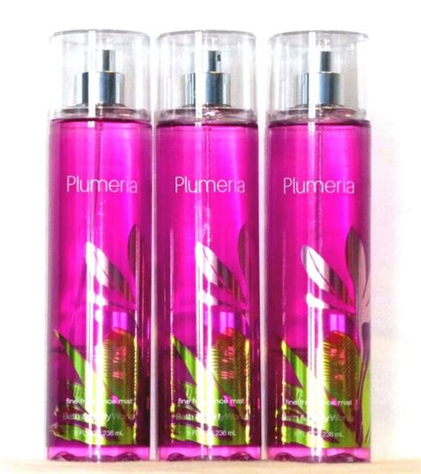 3 Plumeria Bath & Body Works Fine Fragrance Mist 8 Fl Oz ea NEW! | eBay