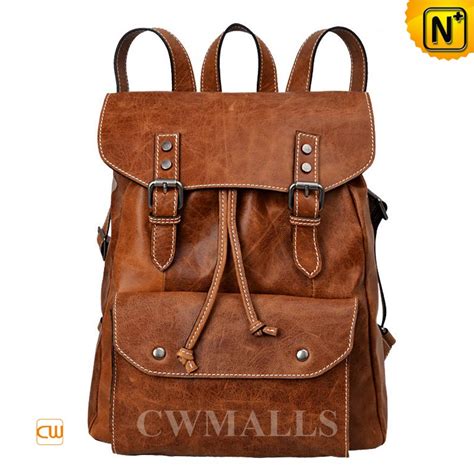 Vintage Leather Travel Backpack CW253363