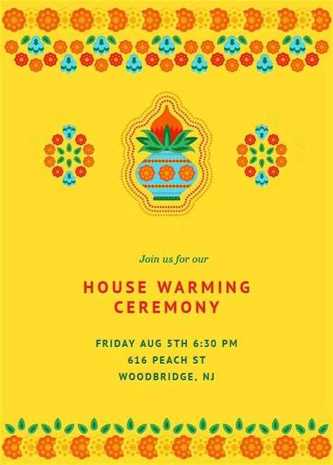 House Warming Invitation Template